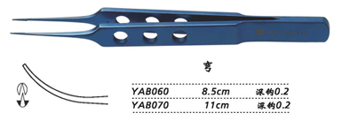 金鐘縫線結(jié)扎鑷彎 YAB070 11cm 彎 鉤深0.2