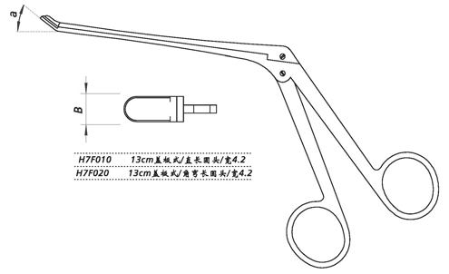 金鐘鼻咬切鉗H7F020 13cm 蓋板式 上彎45° 長(zhǎng)圓頭 寬4.2